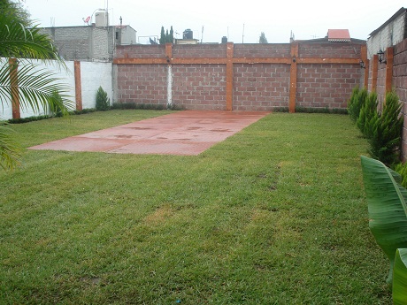 Jardín de forma rectangular